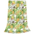 thumbnail image 2 of Balery Gnome and Pineapple Manta de Felpa Suave y Acogedora – Cobija de Franela Aterciopelada para Cama, Lavable y Cálida para Sofá, Mascotas, Transpirable-40"x30", 2 of 7