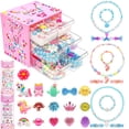 thumbnail image 1 of Set de joyas BEKALERZ para niñas de 3 a 10 años con anillos y collares, 1 of 7