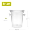 thumbnail image 3 of True Acrylic Ice Bucket for Wine Champagne BBQ Pool Outdoor Party, Holds 3L, 3 of 5