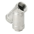 thumbnail image 1 of Y Strainer, Y Shaped Strainer Practical 1 Inch DN25 Double Layer Mesh Structure 304 Stainless Steel Washable Low  Resistance  For Relief Valves, 1 of 8