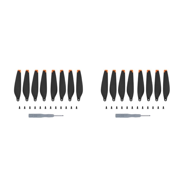 Inteprter 8 piezas Wing Dual Airfoils Small Compact Airfoil Minimalist rendimiento Reemplazo para Mini 3 Rubicelle rubicelle 2piezas