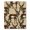Beige, Pattern 1, variant on ODIKA 4' x 6' Machine Washable Non-Slip Area Rug, african print High Traffic Rug, Beige, 989912