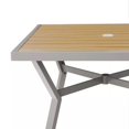 thumbnail image 5 of Sencillo Collection - Table de Salle à Manger, Table de Patio, avec Trou pour Parasol, Carrée, Style Moderne et Transitionnel, Gris et Beige, 5 of 5