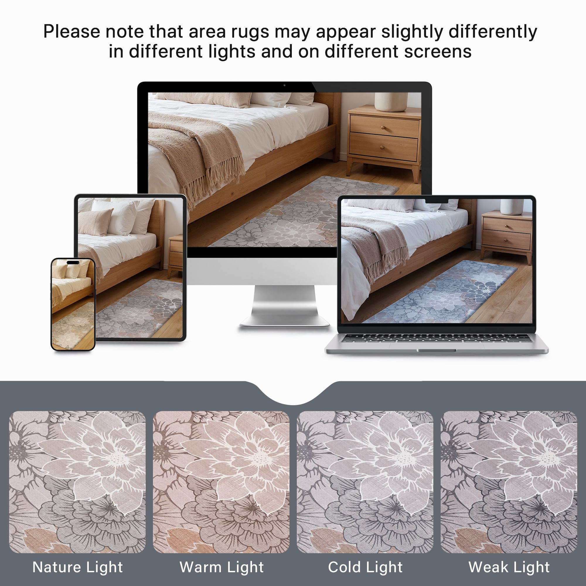 KUETH Kitchen Mats for Floor, Kitchen Rug with Anti Fatigue, Non Slip Washable Kitchen Rug, Set of 2 Kitchen Mat 17"x47"+17"x30", Runner Rug with Waterproof for Bathroon and Bedroom