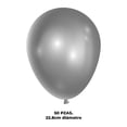 thumbnail image 3 of Globos Blogos Número 9 Plata Metálico con 50 Piezas 43101, 3 of 3