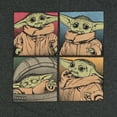thumbnail image 2 of Star Wars T-shirt Men's Baby Yoda Pixelated Boxes Design Adult Short Sleeve Tee, 2 of 5