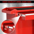 thumbnail image 5 of SOLAURA 5-Drawer Rolling Tool Chest Cabinet Metal Tool Storage Box Lockable with Wheels, Red, 5 of 8