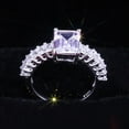 thumbnail image 5 of EOEMY 7*9mm Princess Cut Aaa Cz 925 Silver Fashion Band Women'S Wedding Ring Size 6-10, 5 of 6