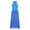 Blue, variant on MSemis Kids Girls Mock Neck Lyrical Dance Dress Sheer Mesh Long Skirt Modern Dancing Costumes Purple 16