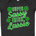 thumbnail image 4 of Inktastic Super Sassy Irish Lassy with Green 4 Leaf Clovers Boys or Girls Baby Bodysuit, 4 of 5