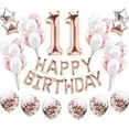 thumbnail image 3 of 11/14/16/25/35th Happy Birthday Balloons Rose Gold Number Foil Ballons Adult Party Decorations Boy Girl Anniversary Supplies (16th,As picture), 3 of 6
