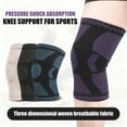 thumbnail image 2 of Patella Knee Brace, Men & Women Sports Knee Brace - Silicone Patella Pad & Knee Support, Meniscus Protection - Basketball, Running, Training, Black Size S, 2 of 6