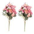 thumbnail image 4 of HEATSHAKING Simulated Rose Bouquet Plastic Material Home Ornament 2Pcs 11.8X3.5X2In, 4 of 7