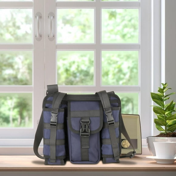 Bolso Bandolera para Hombre Yinane Con Correa Ajustable Color Azul