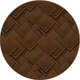thumbnail image 1 of Ahgly Company Machine Washable Indoor Round Transitional Saddle Brown Area Rugs, 6' Round, 1 of 7