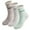 3Pairs- Gray Green Khaki, variant on Gustave 3 Pairs Thermal Wool Socks for Women Thick Soft Winter Warm Fuzzy Crew Socks Casual Boot Socks for Cold Weather