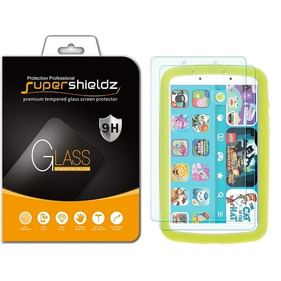 [2-Pack] Supershieldz for Samsung Galaxy Tab A Kids Edition (2019) 8 inch Tempered Glass Screen Protector, Anti-Scratch, Anti-Fingerprint, Bubble Free