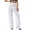 White, variant on Women Mesh Sheer Ruffle Cover Up Pants