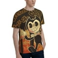 thumbnail image 4 of Unisex Bendy And The Ink Machine 3d Graphic Print Shirts For Mens Womens Casual Short Sleeve Tee Shirts Top, 4 of 7