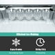 thumbnail image 4 of Máquina de hielo para encimera COSTWAY, 26 libras/24 horas, autolimpiante, verde, 4 of 9