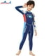 thumbnail image 3 of Niños con traje de baño de una pieza dinosaurio traje de baño chicas con traje de snorkel juego de snorkel regalos niño neopreno surf de neopreno traje de baño M 2mm seitruly OD003647-02, 3 of 7