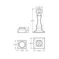 thumbnail image 3 of Deltana MDH35U10B Magnetic Door Holder 3-1/2"; Oil Rubbed Bronze Finish, 3 of 3