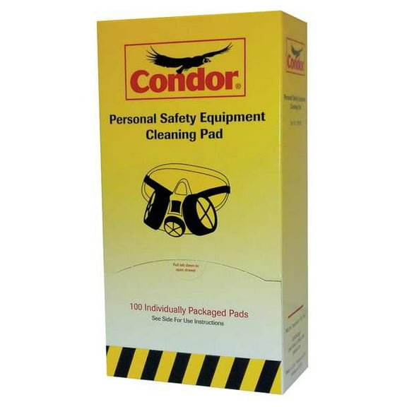 Condor Respirator Wipes,Alcohol,PK100 22PN88