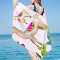 thumbnail image 3 of Txlixc Adorable alpaca cactus toallas de playa súper absorbentes de fibra ultrafina toallas de baño Txlixc moda, 3 of 6