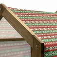 thumbnail image 5 of Fiesta Pet House, Mexican Blanket Geometric Pattern Stripes Rhombuses Arrangement, Outdoor & Indoor Portable Dog Kennel with Pillow and Cover, 5 Sizes, Green Vermilion Cream, by Ambesonne, 5 of 5