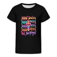 thumbnail image 4 of ZHOGXU Kids Girls T Shirts Short Sleeve Crew Neck Back To School Graphic Print Loose Fit Comfortable Top Tees For Casual Daily Wear,Black,8-9 Years, 4 of 4