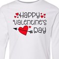 thumbnail image 4 of Inktastic Happy Valentines Day Red Hearts and Arrow Long Sleeve Youth T-Shirt, 4 of 5