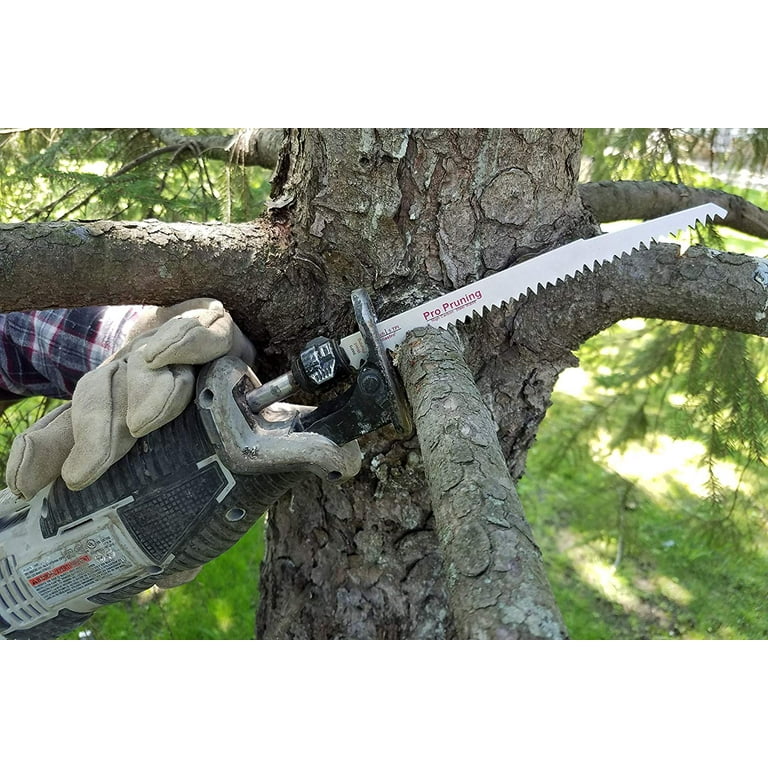WorkPro 5-Piece 9-Inch Wood Pruning Reciprocating Saw Blade Set 5TPI CR-V Steel Saw Blade Kit for Bosch Black & Decker Makita DeWalt