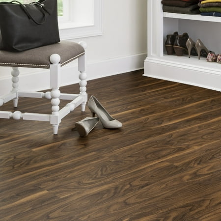 Cambridge Walnut 5.83 in. x 48 in. x 0.24 in. Engineered WPC Vinyl Plank Flooring (17.48 sq. ft. / case)