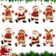 thumbnail image 3 of Decoración navideña colgante, 8 piezas Adornos navideños Decoración Papá Noel Muñeco de nieve Reno Oso Muñeca Adornos de árbol de Navidad para fiesta de Navidad, árbol de Navidad, gabinete, regalo JAMW Sencillez, 3 of 5