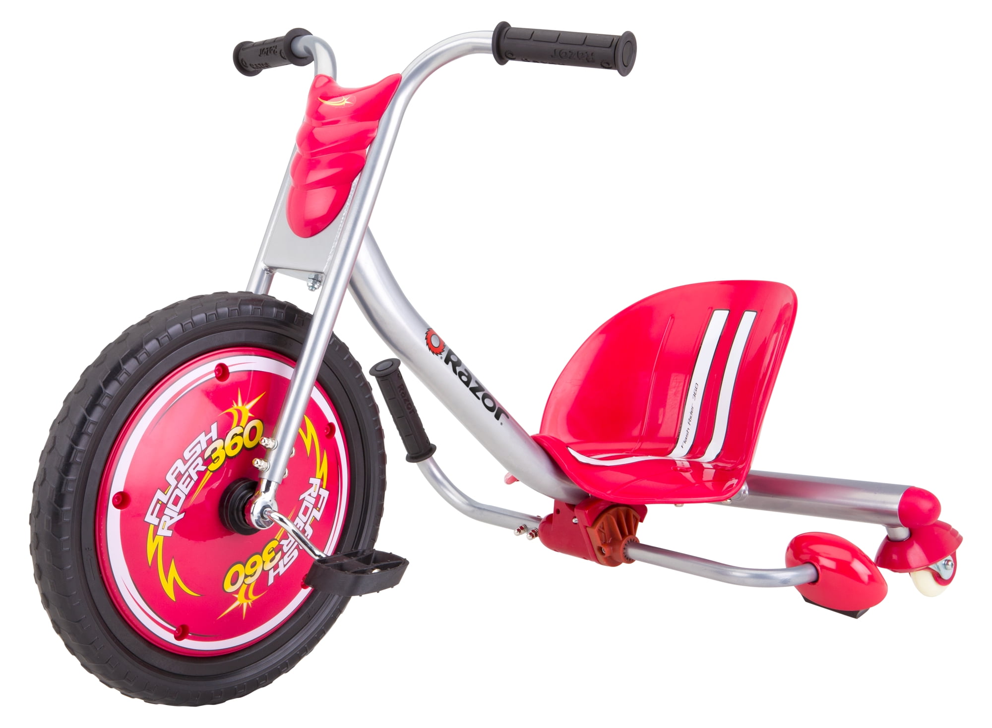 Big Flyer Sport Push & Pedal Ride Ons Chopper Tricycle 16" Front Wheel Red 
