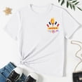 thumbnail image 4 of SXcggal Girls Short Sleeve Shirts Kids Summer Tops Crewneck Tees 3 13 Years Beautiful Cute Fashionable Girl Top, 4 of 6