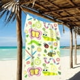 thumbnail image 2 of GZHJMY Cartoon Insects Beach Towel Microfiber, 31"x 71" Large Quick Dry Travel Towel Beach Blanket for Women Men Travel Swim Camping Holiday, 2 of 3