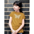 thumbnail image 2 of Daisy Butterfly T-Shirt Juniors -Image by Shutterstock,  Large, 2 of 4