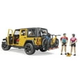 thumbnail image 4 of Bruder 02543 Jeep Wrangler Rubicon Unlimited w/ 1 Mountain Bike and Male Cyclist, 4 of 5