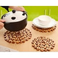 thumbnail image 3 of Utensilios de cocina de bambú huecos, 1 unidad, olla, taza de café, cuenco Circular grueso, mantel para mesa, posavasos para bebidas, mantel de forma redonda ELB 257 Xemadio 1350-1, 3 of 5