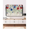 thumbnail image 5 of 4th of July Outdoor TV Cover 40 to 43 Inch Weatherproof, Blue Red Spring Floral Rustic Independence Day 600D Oxford TV Covers with Waterproof Zipper, Outside Flat TV Screen Protector 40"Wx25"Hx4.5"D, 5 of 7