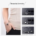 thumbnail image 5 of Cremation Bracelet for Ashes Memorial Jewelry Stainless Steel Heart Shape Urn Pendant Bangle Loved Ones Funeral Ashes Holder, 5 of 7
