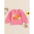 thumbnail image 2 of Suealasg Baby Boys Girls Fall Sweatshirt Long Sleeve Crew Neck Letters Embroidery Pullovers Tops 6M 1T 2T 3T Toddler Casual Autumn Clothes, 2 of 7