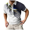 thumbnail image 4 of BOBOGOJP Polo pour Hommes Polo en Coton Coupe Régulière (Jaune,G), 4 of 5