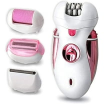 Hair Removal Epilator for Women Rechargeable Electric Razor Shaver, 4 in 1 Multi-Function Electric Razor, Dry & Wet Available