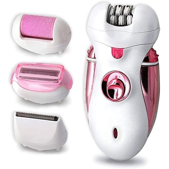 Hair Removal Epilator for Women Rechargeable Electric Razor Shaver, 4 in 1 Multi-Function Electric Razor, Dry & Wet Available