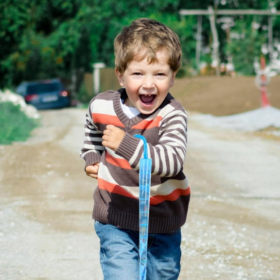 Raindrops Waterproof Umbrella Cover Umbrellas for Rain Child Sky-blue