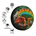 thumbnail image 4 of Rateoe Chameleon Pattern Tire Cover Wheel Protectors Weatherproof Wheel Covers Universal Fit for Trailer Rv SUV Truck Camper Travel Trailers Accessories-16 inch, 4 of 6