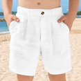 thumbnail image 2 of Boys Golf Shorts Cotton Linen Shorts School Uniform Clothes Kids Flat Front Dress Chino Casual Athletic Short Pants Pockets, 2 of 6