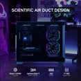 thumbnail image 3 of MLOONG Gaming PC Desktop, AMD Ryzen 7 8700F, GeForce RTX 5060Ti 8GB, 32GB DDR5 RAM, 1TB NVME SSD, 650W PSU, Windows 11 Home 64-bit, WIFI, Black, 3 of 7